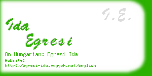 ida egresi business card